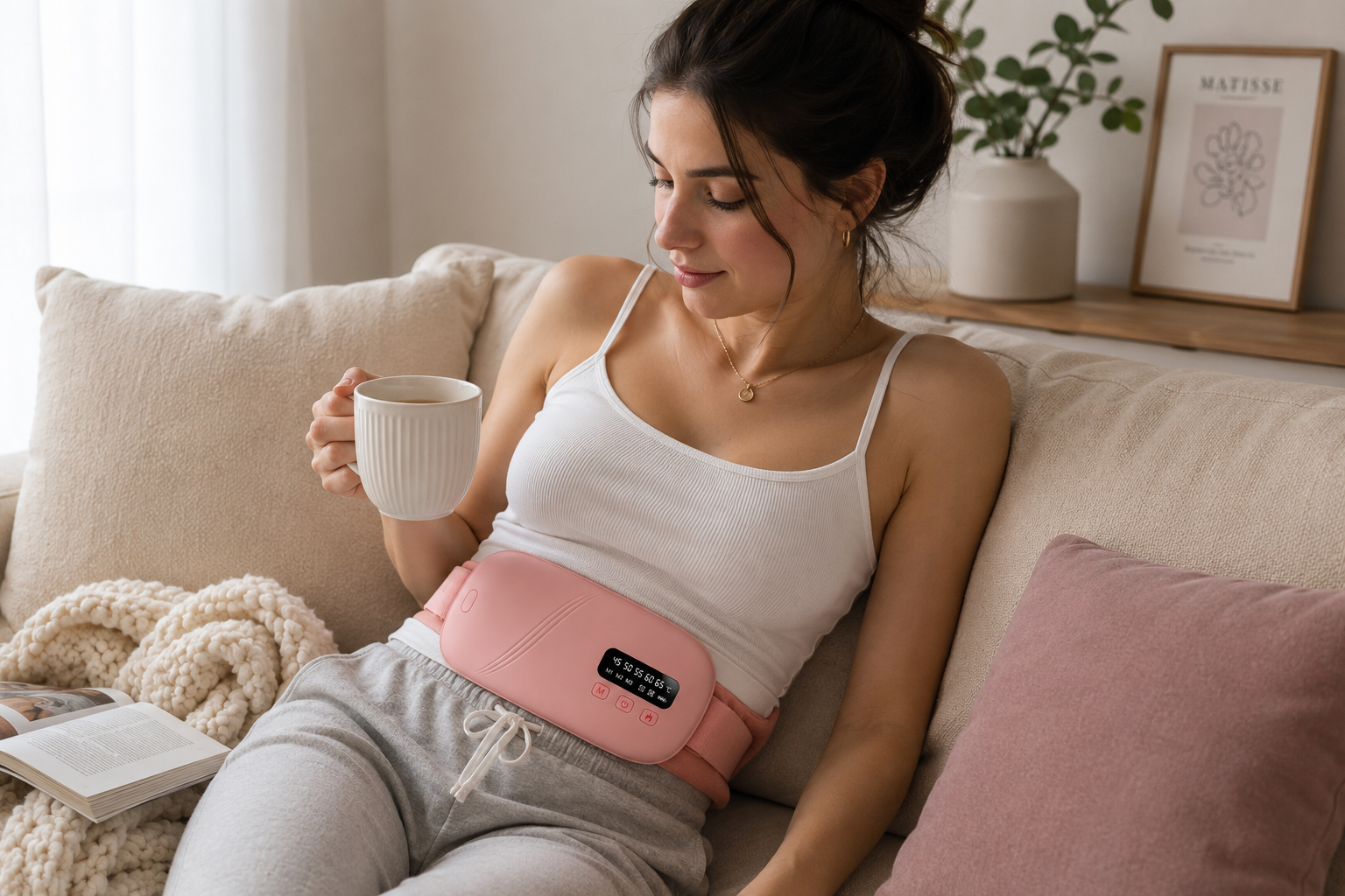Ceinture chauffante menstruelle